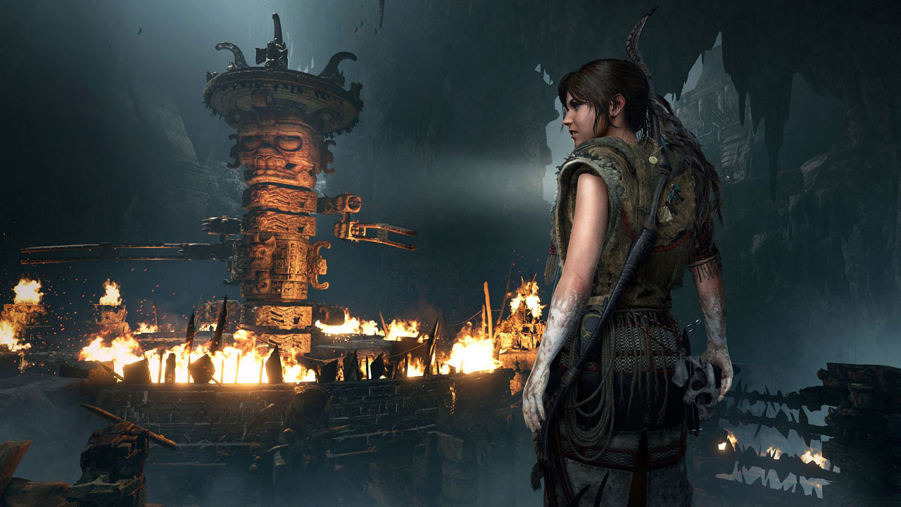Lara in some ancient structure